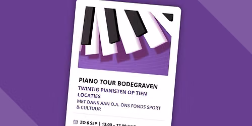 Piano Tour Bodegraven 2026 — Uitgaan in Alphen aan den Rijn